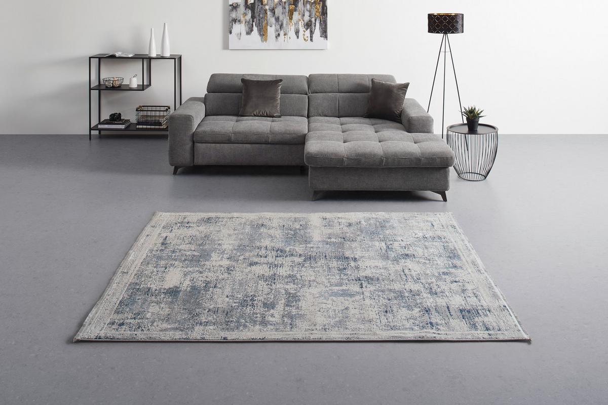 Tkana Preproga Isvind - svetlo modra/krem barve, Konvencionalno, tekstil (160/230cm) - Mömax