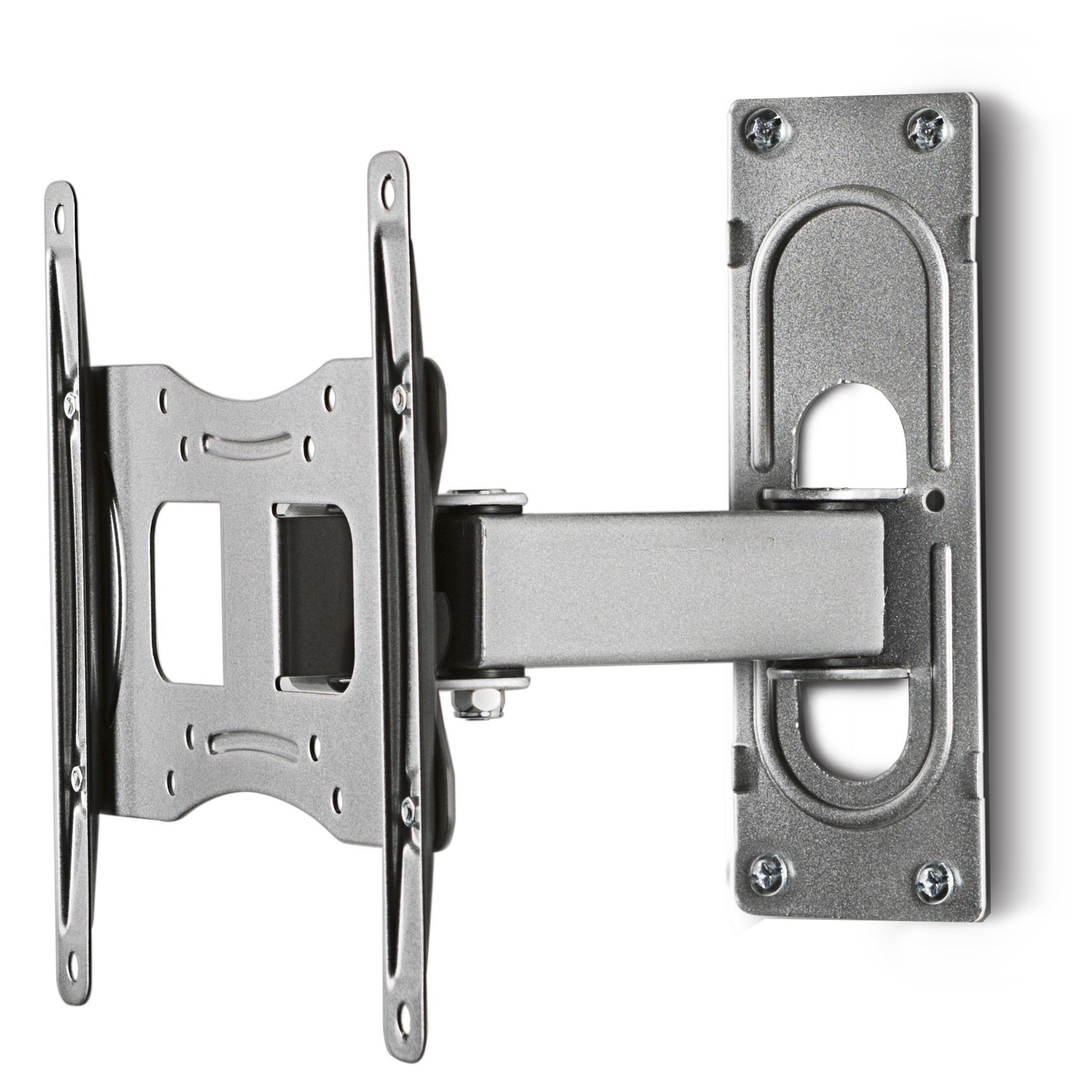 TV-Wandhalter FS 2 ca. 28x23 cm Silber - Silberfarben, KONVENTIONELL, Metall (27,8/22,6/9,6cm) - MID.YOU