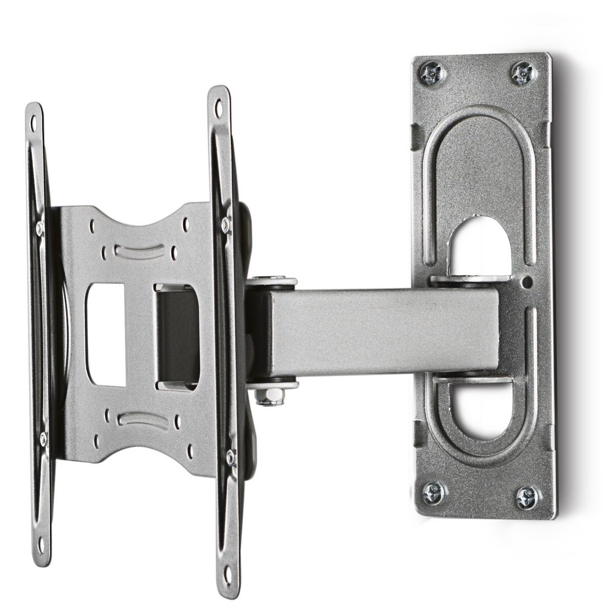 TV-Wandhalter FS 2 ca. 28x23 cm Silber - Silberfarben, KONVENTIONELL, Metall (27,8/22,6/9,6cm) - MID.YOU