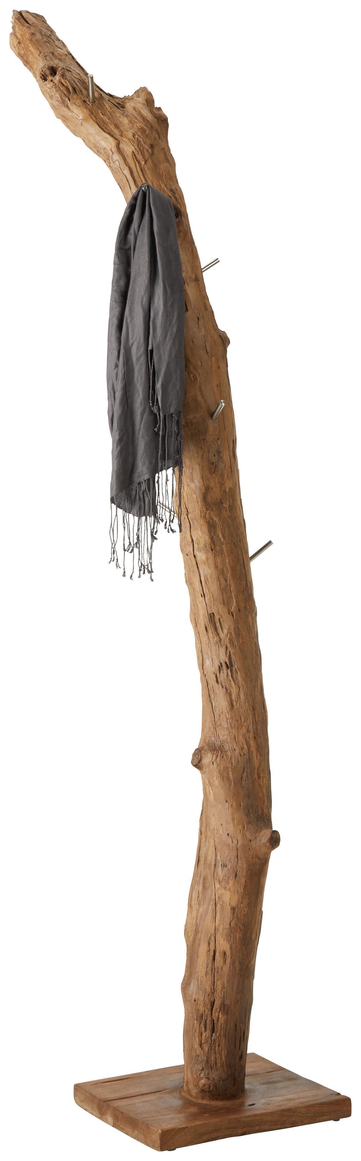 Kleiderständer in Teakfarben - Teakfarben, Lifestyle, Holz (32/180/32cm) - Premium Living
