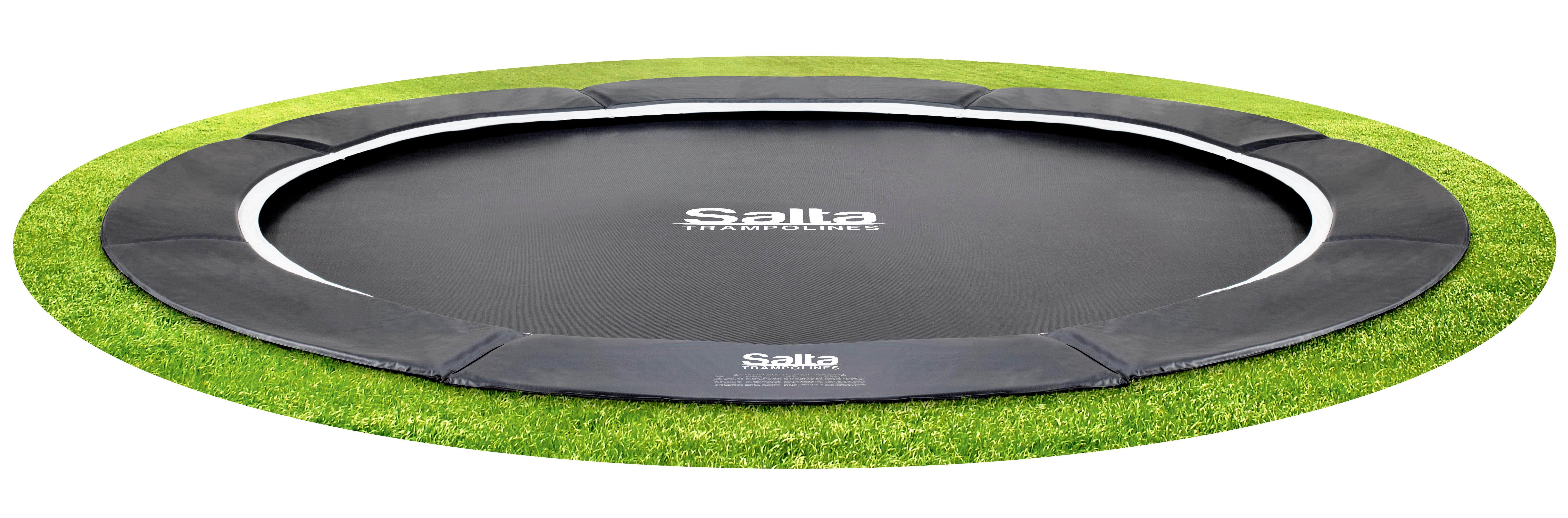 Boden-Trampolin Salta Royal Ø ca. 396cm - Schwarz, Trend, Metall (396cm)