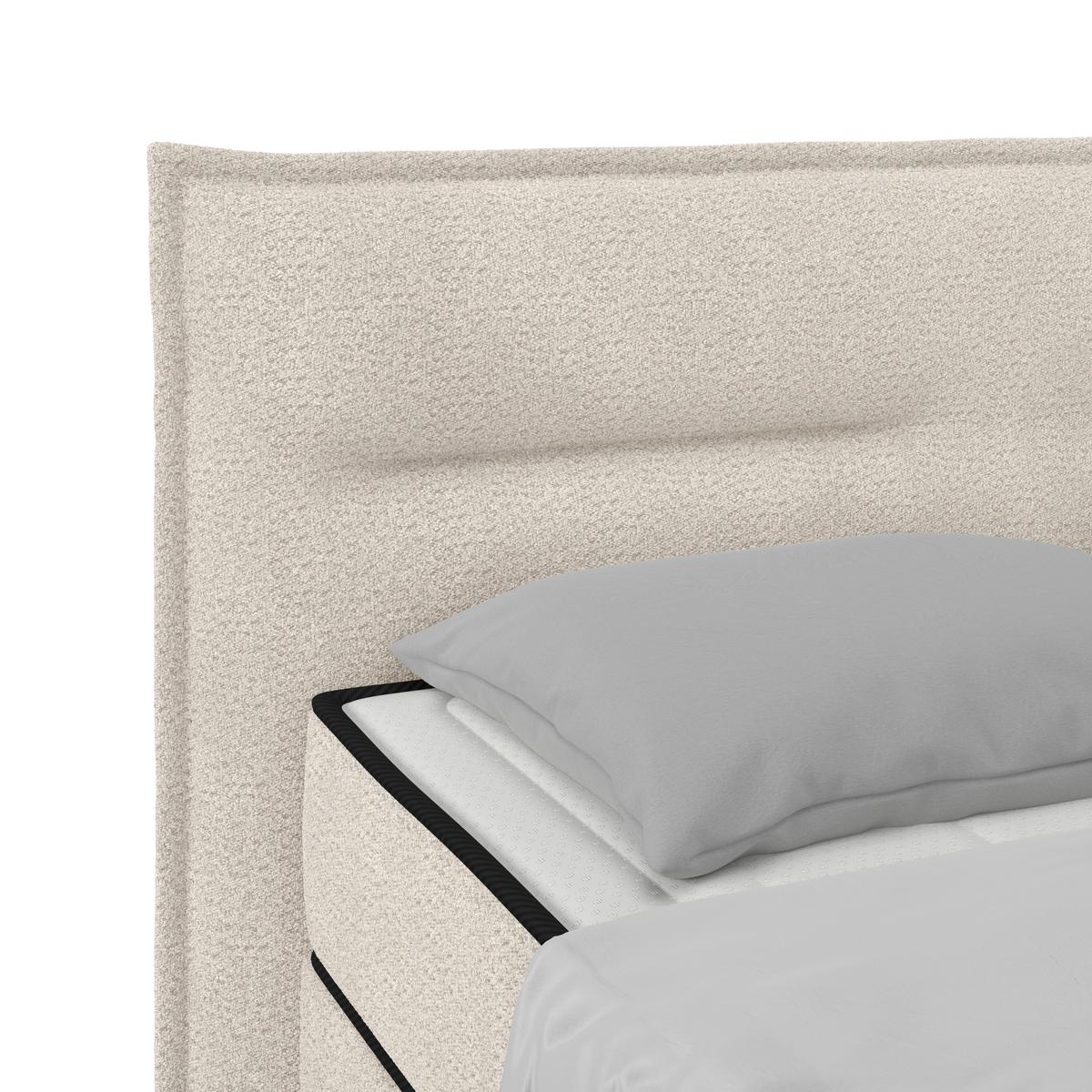 Pat box SMILE - crem, Konventionell, lemn/metal (160/200cm) - Premium Living