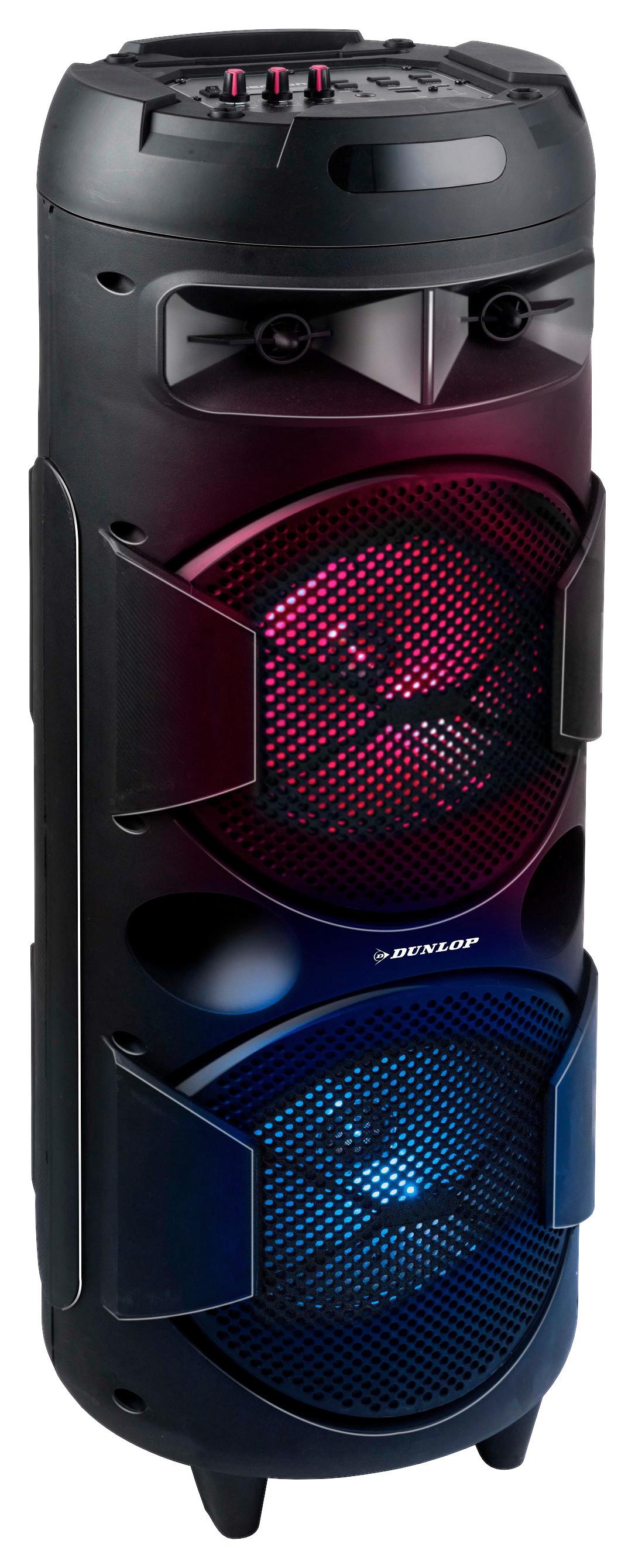Lautsprecher Dunlop Schwarz ca. 2x20 Watt - Schwarz, KONVENTIONELL, Kunststoff (28/80/28cm)
