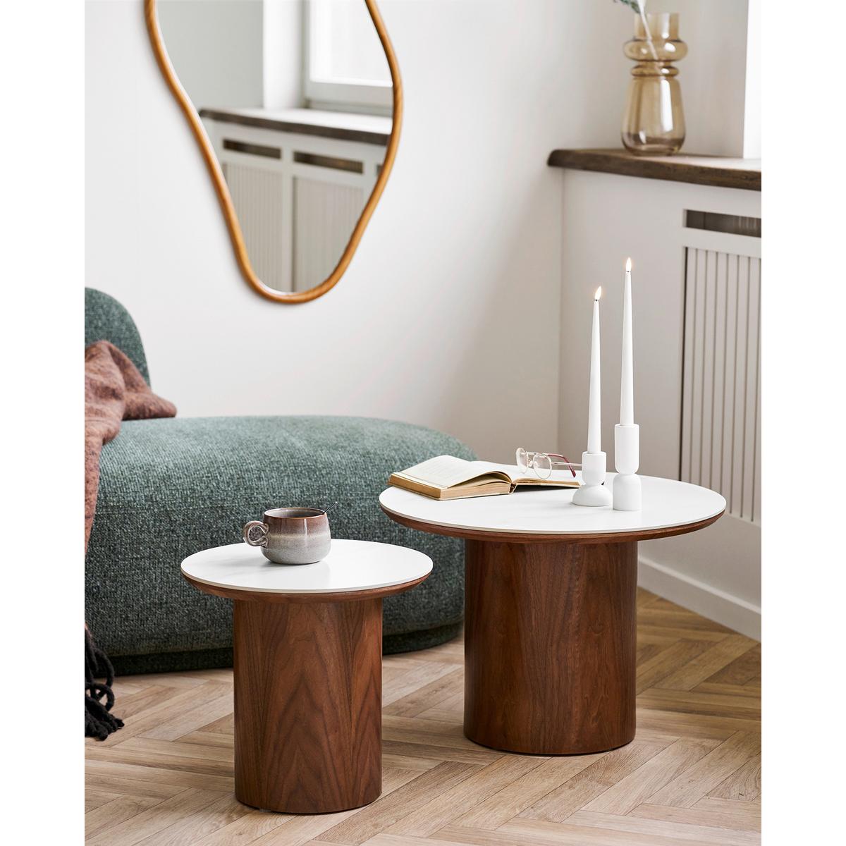Couchtisch Noli Eschefarben ca. 60x60x42 cm - Eschefarben, Design, Keramik/Holz (60/60/42cm) - MID.YOU
