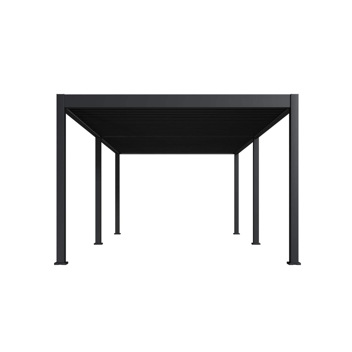 PERGOLA DELUXE 3,6X5,3M ANTHRAZIT - Anthrazit, Basics, Metall (530/255/360cm) - Gardenson