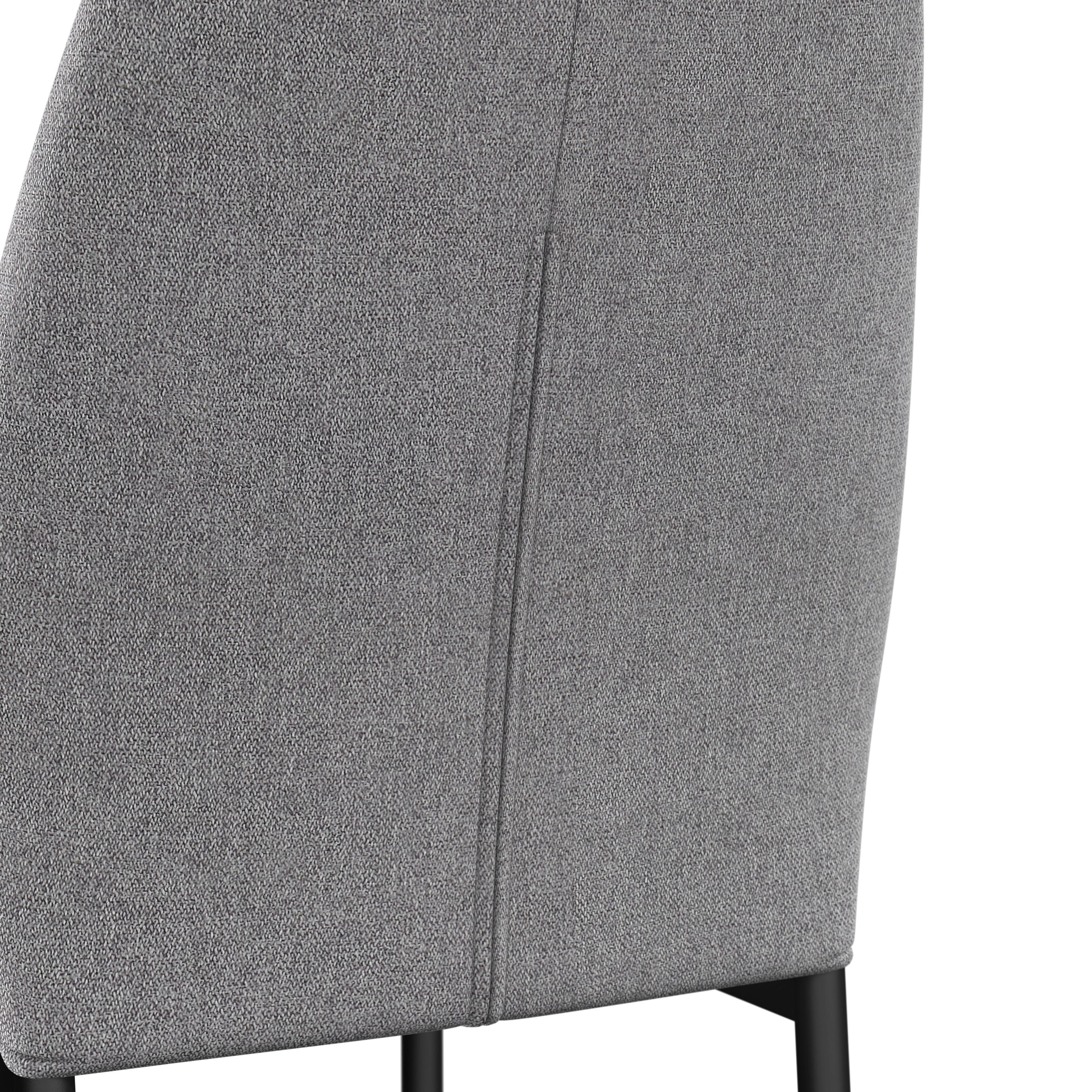 STOL CORI - ljusgrå/svart, Modern, metall/trä (45/87/57cm) - Bessagi Home