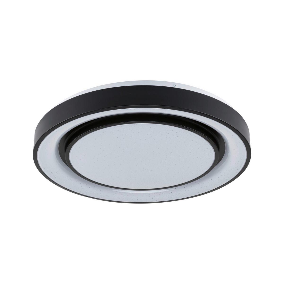 Deckenleuchte Rainbow in Schwarz/Weiß max. 38,5 Watt - Schwarz/Weiß, Design, Kunststoff/Metall (47,5/7cm) - Paulmann