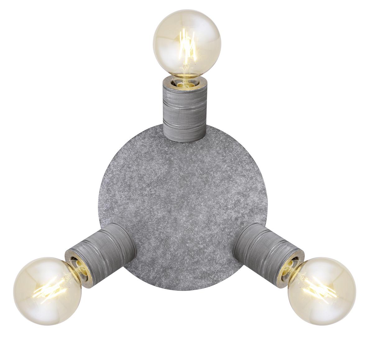 Strahler Freddy in Silberfarben max. 60 Watt - Silberfarben, Basics, Metall (28/16cm) - Globo