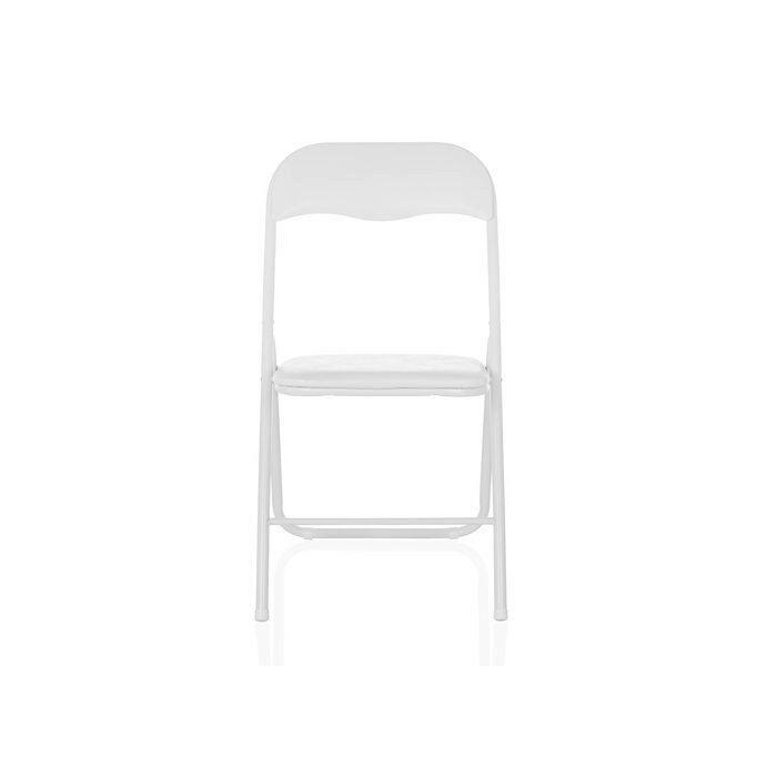Zložljiv Stol Tudela Basic, Bela - bela, Moderno, kovina (44/81/48cm) - MID.YOU