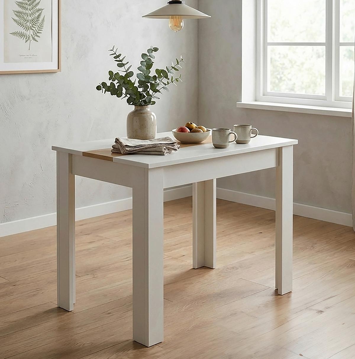 Esstisch Vcm Esstisch "disalo" 80x50 - Honigeiche/Weiss, Modern, Holzwerkstoff (80/50/75cm) - MID.YOU