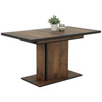 STÓŁ DO JADALNI ARIANA T - czarny/ciemnobrązowy, Konventionell, materiał drewnopochodny (120-160/80/76cm) - Carryhome