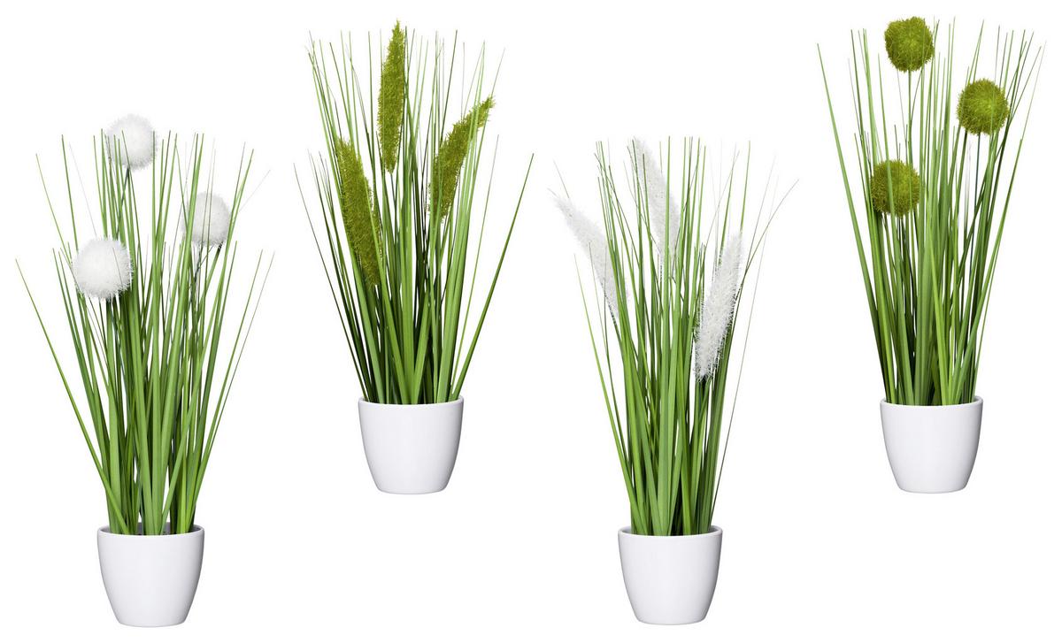 Mănunchi de iarbă Jimmy - verde, Konventionell, plastic (37cm) - Modern Living