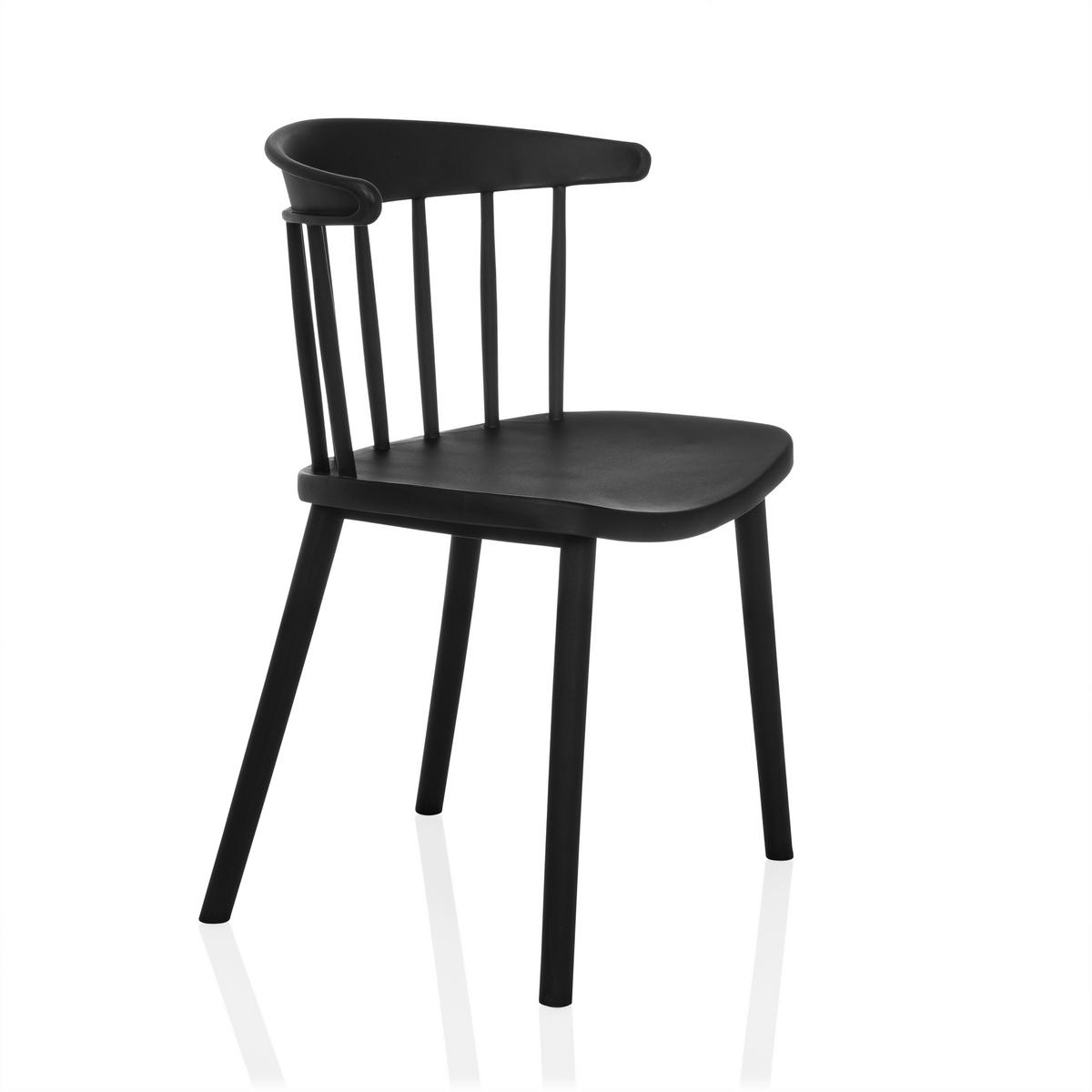 Konferenčni Stol Artifo Rib, Črna - črna, Moderno, umetna masa (53/75/45cm) - MID.YOU