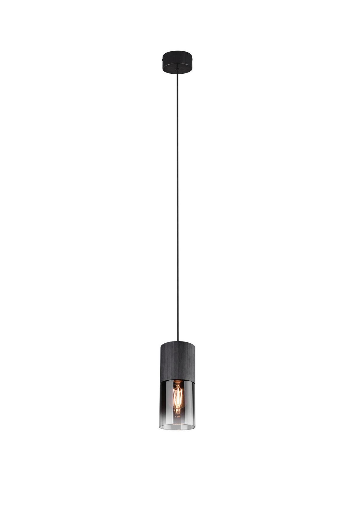 Hängeleuchte Robin in Schwarz max. 28 Watt - Schwarz, Design, Glas/Metall (10/23-150cm) - Trio Leuchten