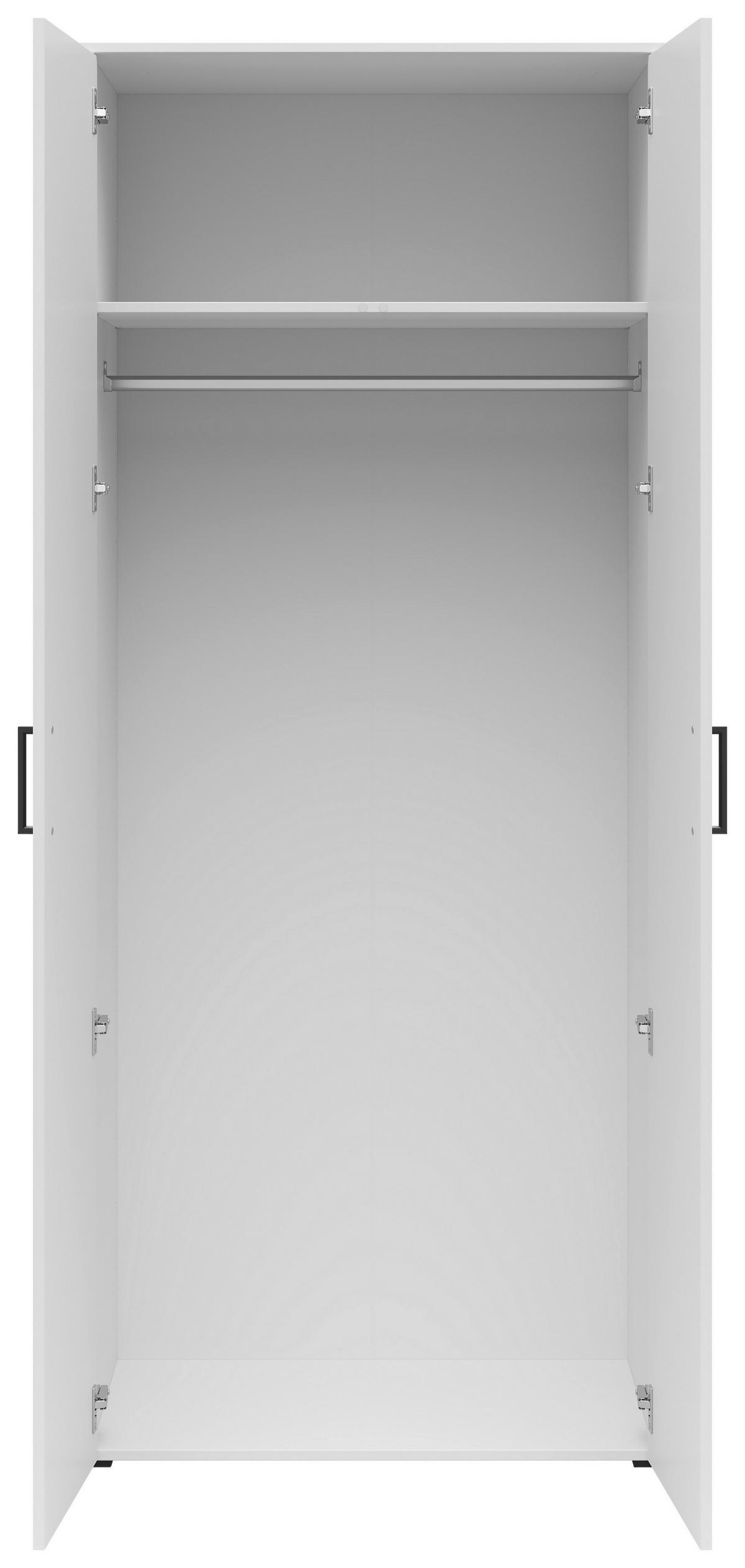 Omara Multistauraum - črna/bela, Moderno, leseni material (80/195/52cm) - Premium Living