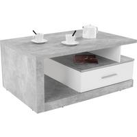 Klubska Miza Iguan, Svetlo Siva - siva/bela, Moderno, leseni material (110/45/67cm) - Mömax