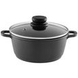 Kochtopf Alesso Schwarz - Klar/Schwarz, Glas/Kunststoff (20/9cm) - Modern Living Kochtopf Alesso Schwarz - Klar/Schwarz, Glas/Kunststoff (20/9cm) - Modern Living