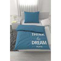 Lenjerie de pat Think cca. 50x70/140x200 cm - albastru, textil (140/200cm) - Mömax
