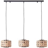 LAMPA WISZĄCA 99810/09 WOODLINE - kolor naturalny/czarny, Natur, metal/drewno (104/24,5/146cm)