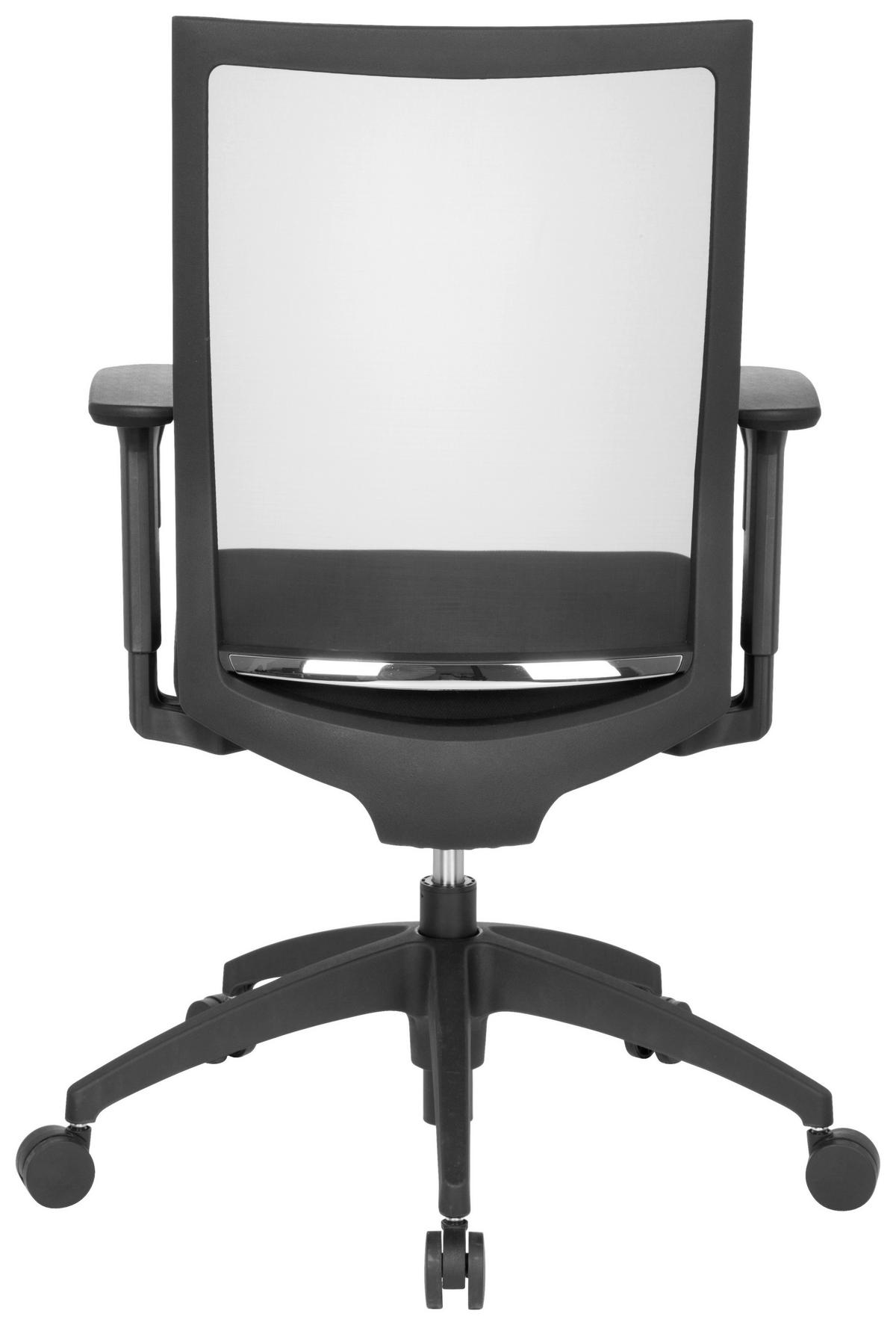 Pisarniški Stol Aspen, Črna - barve kroma/črna, Moderno, umetna masa/tekstil (63/106/55cm) - MID.YOU
