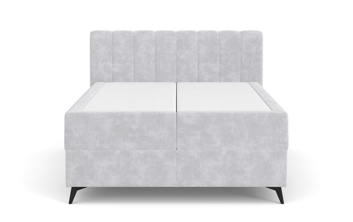 Box-ágy Vicky - szürke, Modern, faalapú anyag/textil (160/200cm)