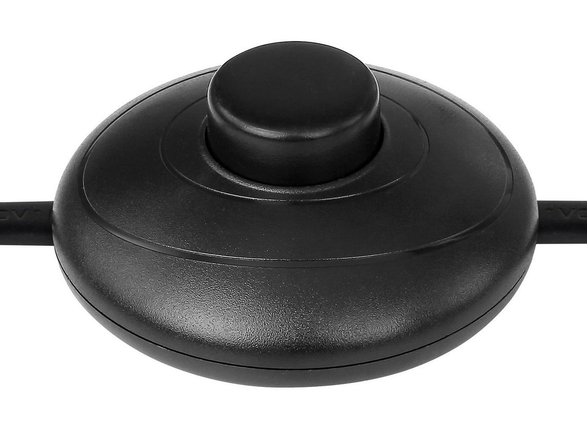 Stehleuchte Dorothea in Schwarz max. 60 Watt - Schwarz, Design, Glas/Metall (39/30/143cm) - Globo