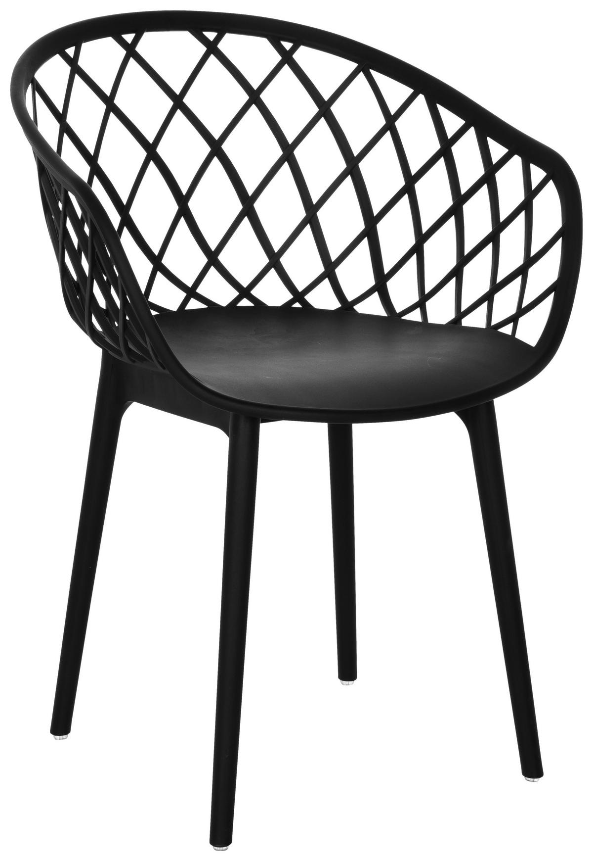 Konferenčni Stol Begio B, Črna - črna, Basics, umetna masa (57/76/53cm) - MID.YOU