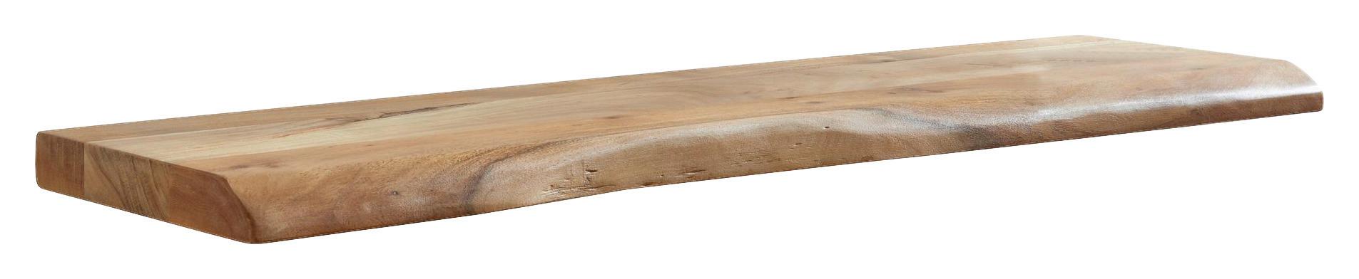 Stenski Regal Wohnling - barve akacije, Moderno, les (100/4/26cm) - MID.YOU