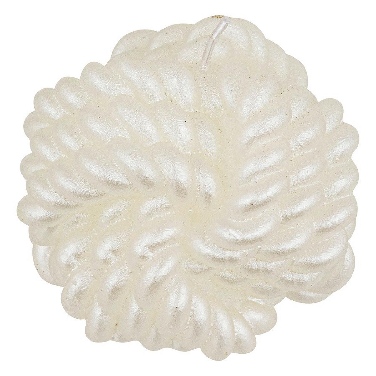Lumânare cca. 186 gr Wool Ball - alb, Modern, parafină (8,5cm)
