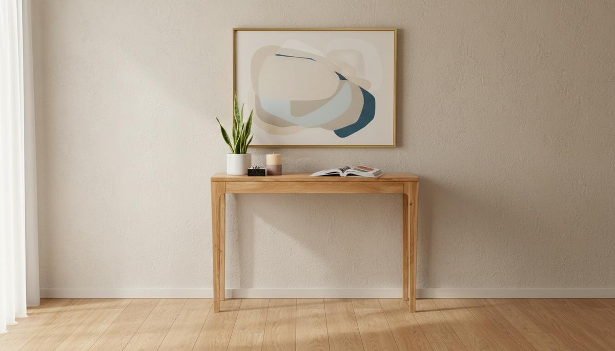 STÓŁ KONSOLA KONA - dąb dziki, Basics, drewno (100/30/80cm)
