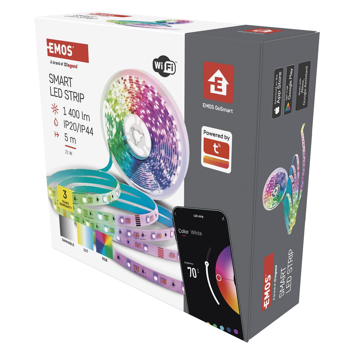 Led Szalag Gosmart  Kb. 5m - többszínű, Basics, műanyag (500cm)