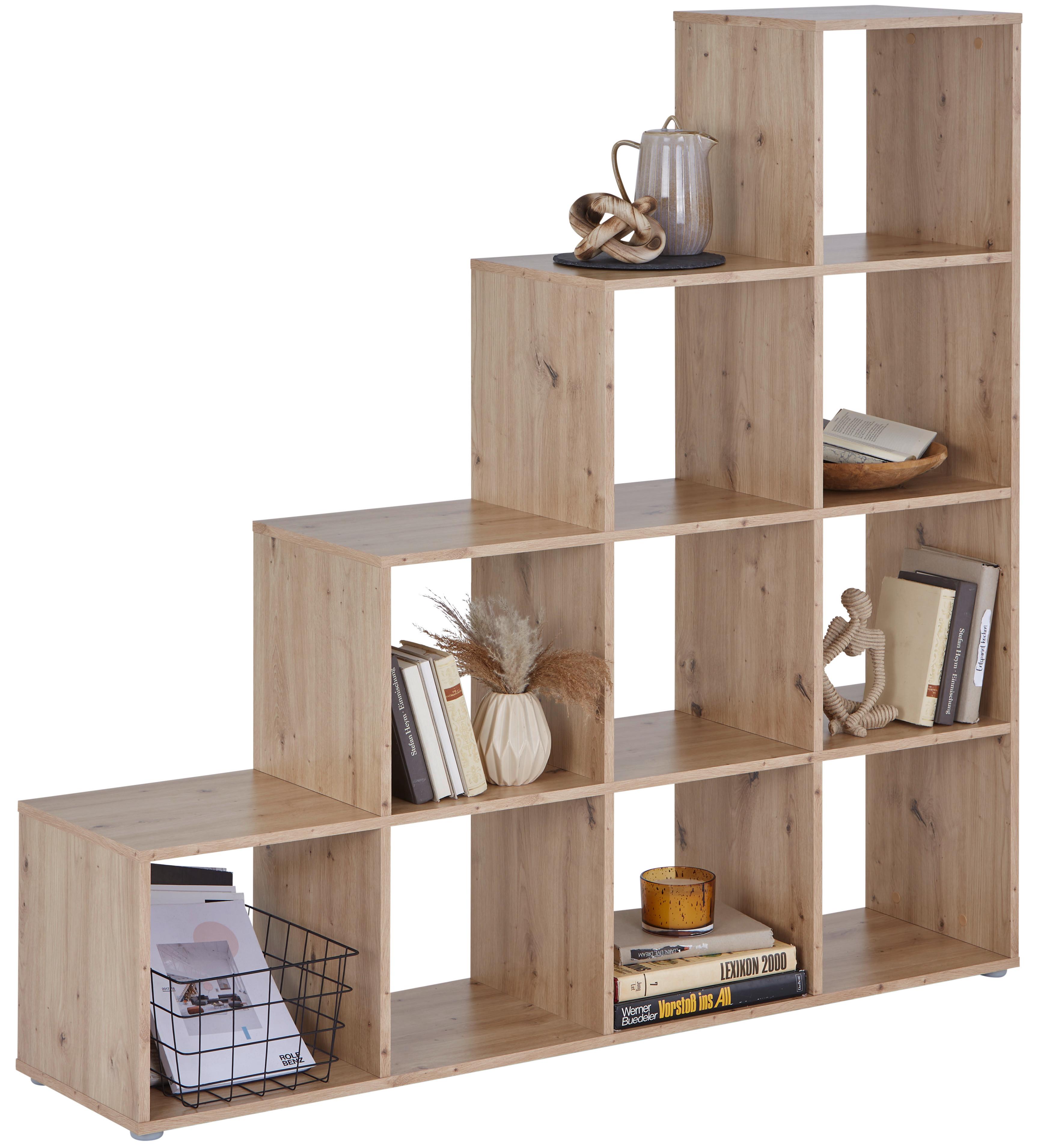 Separator de cameră PISA 4 - culoare lemn stejar, Modern, material pe bază de lemn (149/148/35cm) - Modern Living