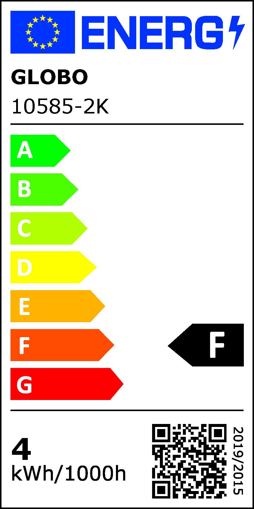 LED-Leuchtmittel max. 4 Watt - Klar, Glas/Metall (4,5/8cm)