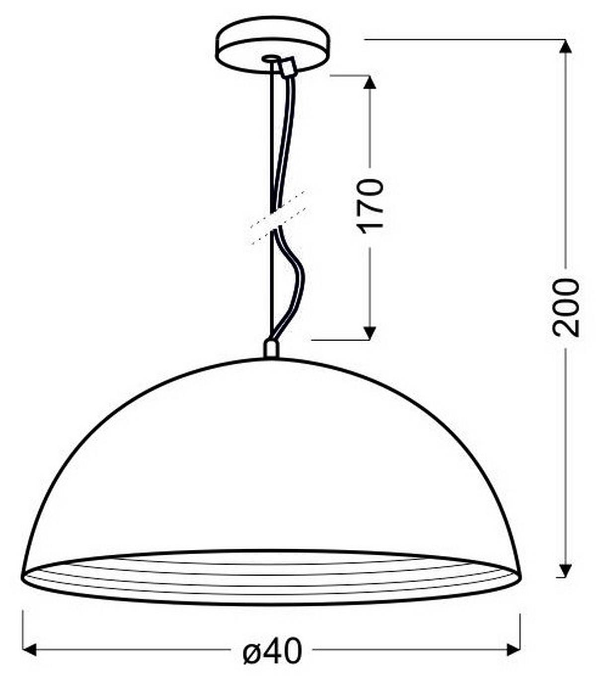 Svjetiljka Viseća 31-26378 - boje kroma, Basics, metal (40/40/110cm)