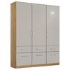 DULAP USI ROTATIVE BERLIN - gri deschis/stejar Artisan, Modern, material pe bază de lemn (136/210/54cm) - Modern Living