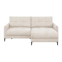 Kutna Garnitura Polis - bijela/crna, Trend, tekstil/metal (221/142cm) - Ondega