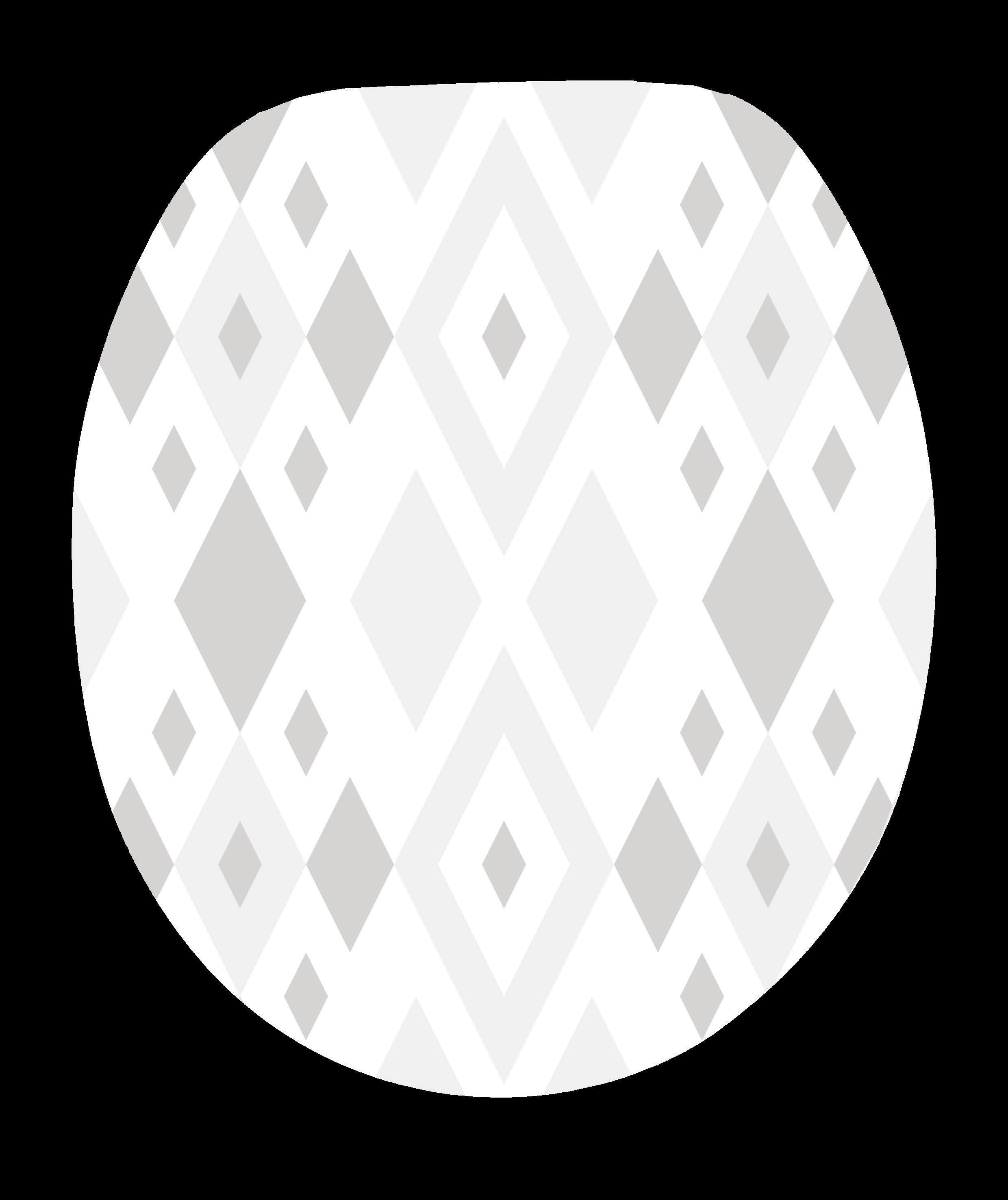 Wc-ülőke Classy - fehér/szürke, Modern, műanyag (37,5/5/44,5cm)