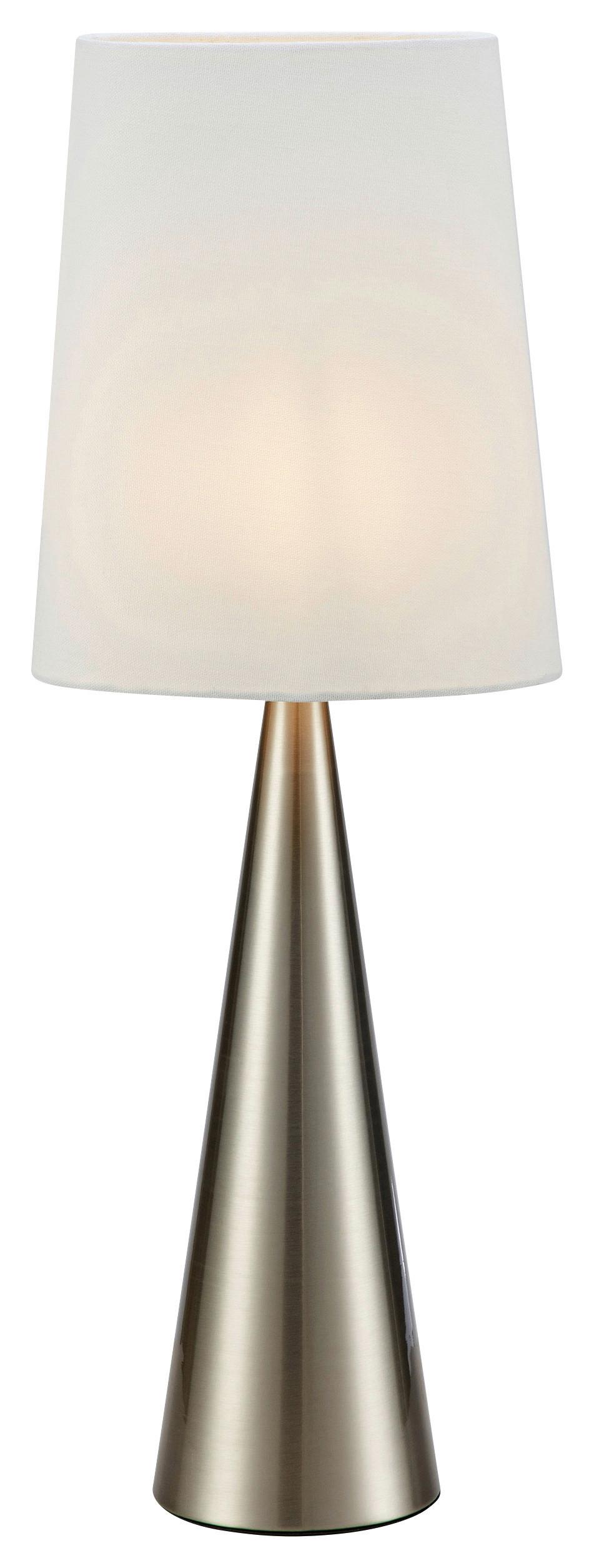 Tischleuchte Conus Table Nickelfarben max. 40 Watt - Nickelfarben, Basics, Metall (23/23/64cm) - Markslöjd