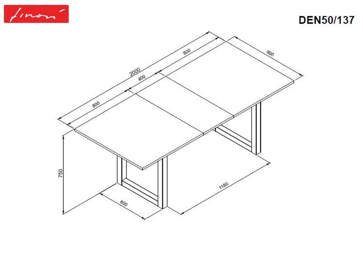 STÓŁ DO JADALNI DENVER - biały, Design, materiał drewnopochodny (160/90/75cm) - MID.YOU