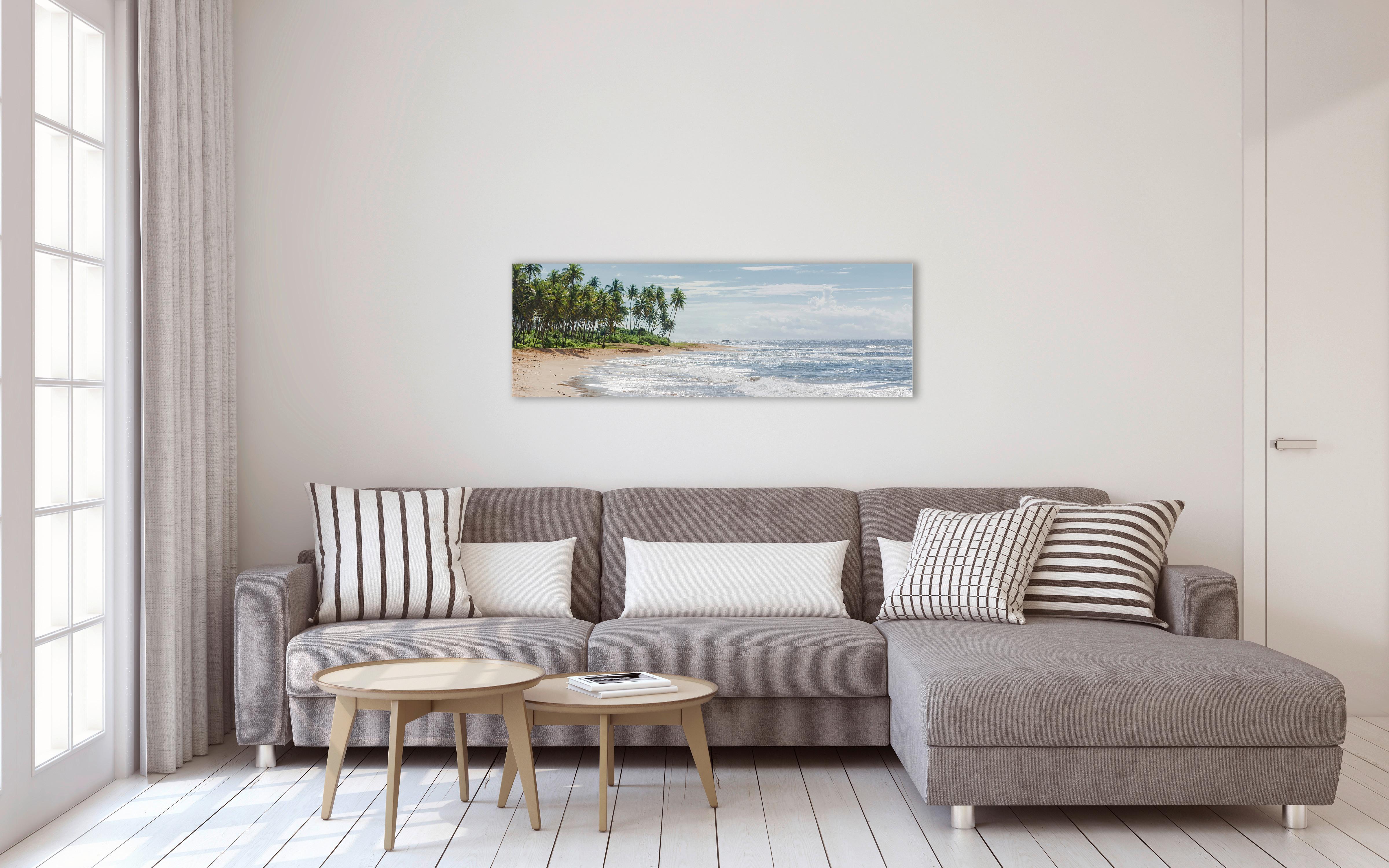 Slika U Blind Ramu Marcus - zelena/bela, Osnovno, pločasti materijal (150/50/2.50cm) - Modern Living