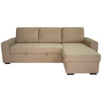 Sedežna Garnitura Tara, Svetlo Rjava, Ležišče, Predal - Moderno, tekstil (245/87/158cm) - Mömax