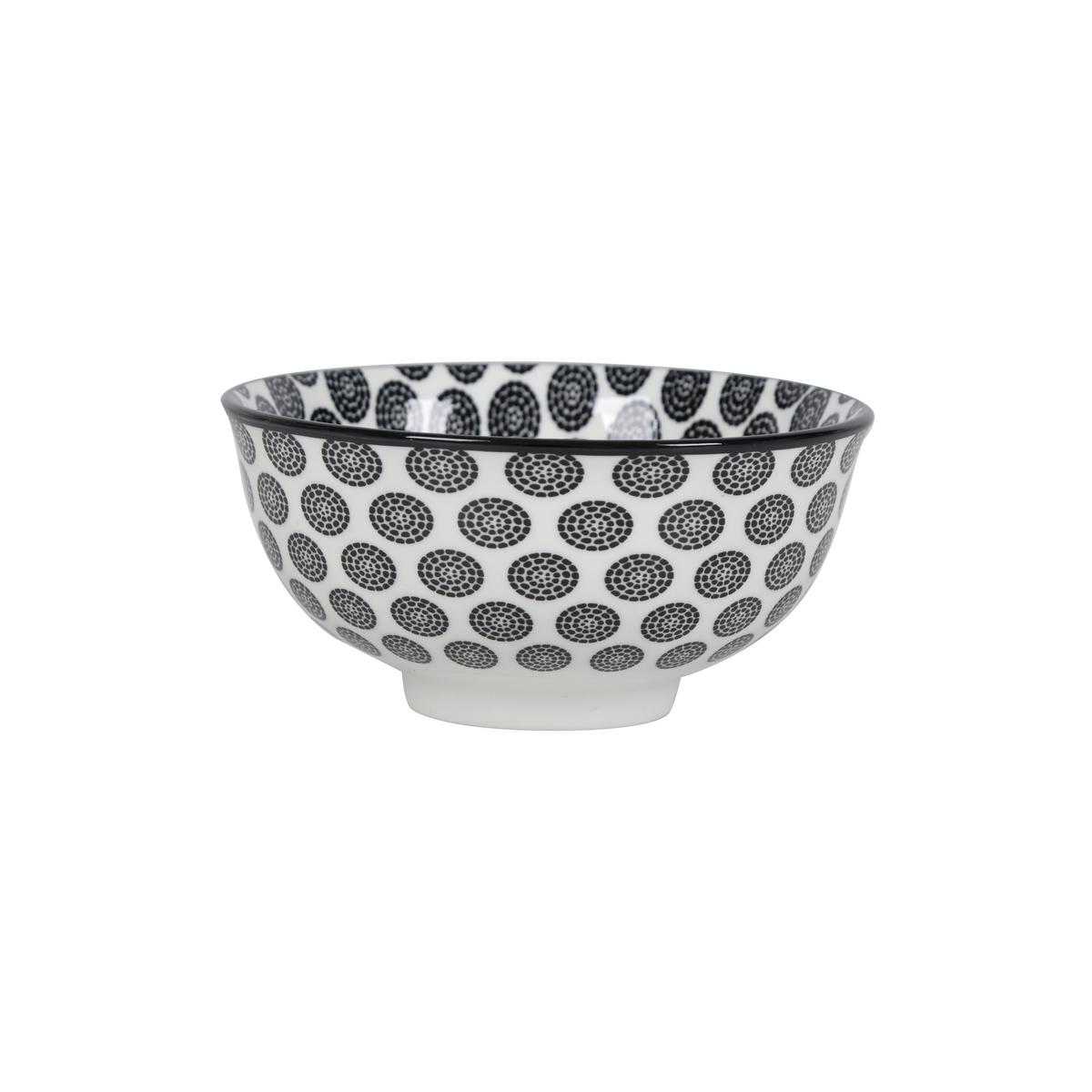 Dipschale Shiva Schwarz/Weiß - Schwarz/Weiß, LIFESTYLE, Keramik (11,7/5,6cm) - Mömax