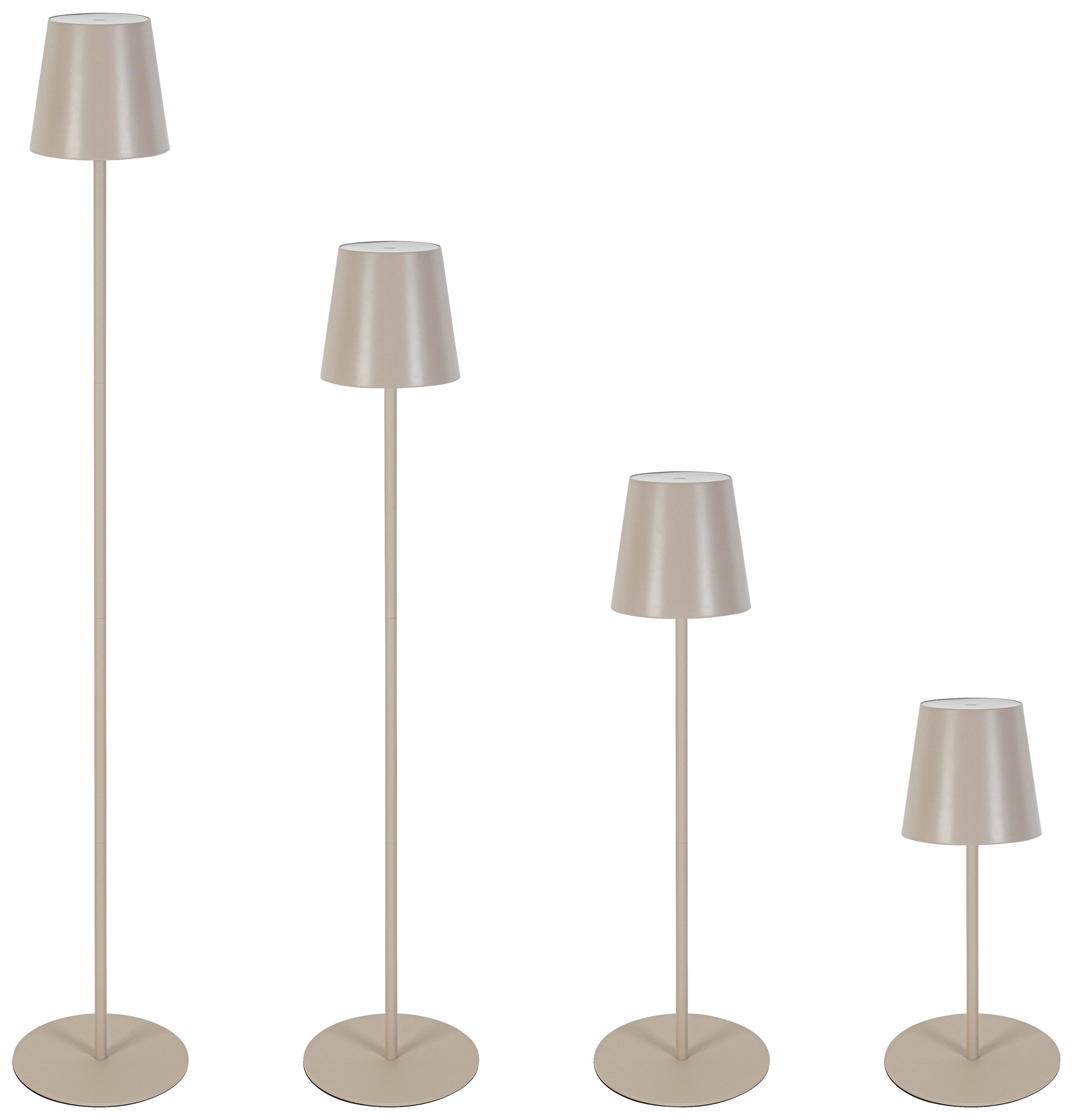 LED-UTOMHUSLAMPA AUSI - sandfärgad, Modern, metall/plast (22/22/130cm) - Mömax