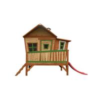 Spielhaus Emma aus Zedernholz Massiv - Rot/Braun, Basics, Holz (345/229/180cm)