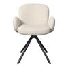 STOL MED ARMSTÖD JOSEA - svart/cremefärgad, Modern, metall/trä (64/85/63cm) - Bessagi Home