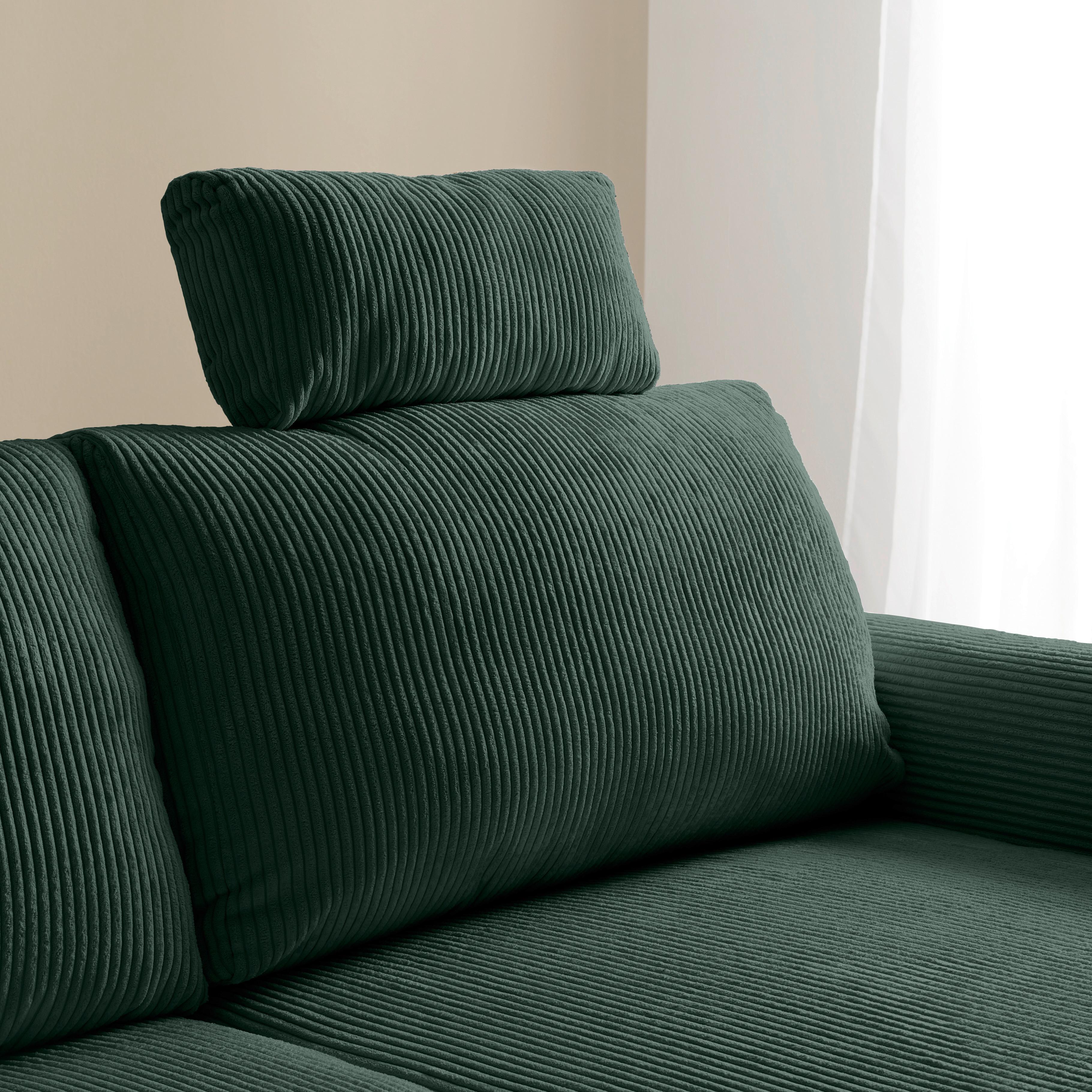 Tetieră LILLE - verde, Modern, textil (58/23/10cm) - Best Price