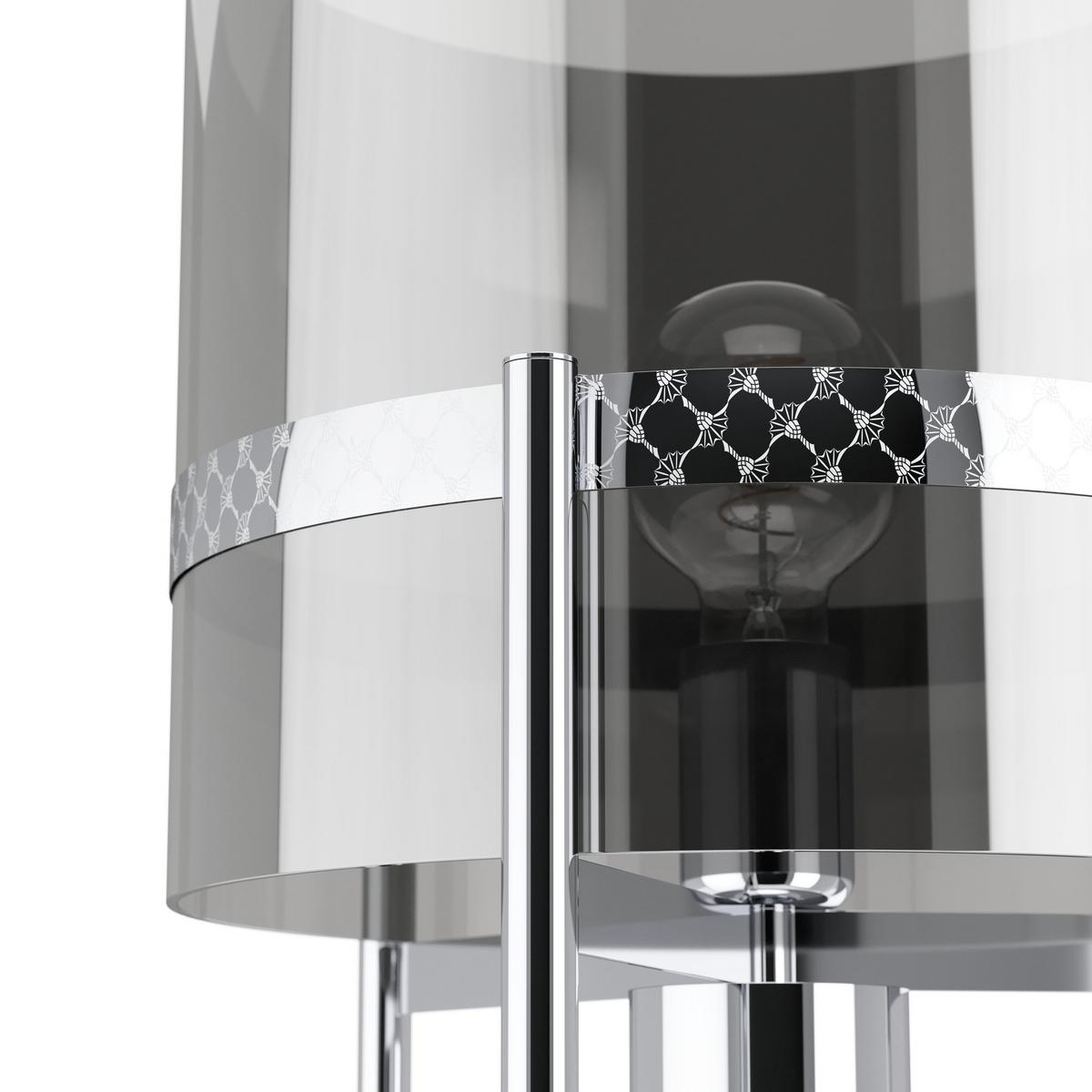 LAMPA STOJĄCA 34206* ROUND LIGHTS JOOP! - czarny/przezroczysty, Design, metal/szkło (30/146cm) - Joop!