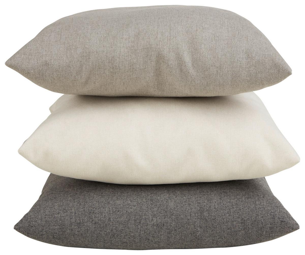 Zierkissen Nessie in Naturfarben ca. 40x40cm - Naturfarben, Konventionell (40/40cm) - Modern Living