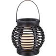 Laterne Caris in verschiedenen Farben - Schwarz/Braun, Kunststoff (16/16cm) - Mömax modern living