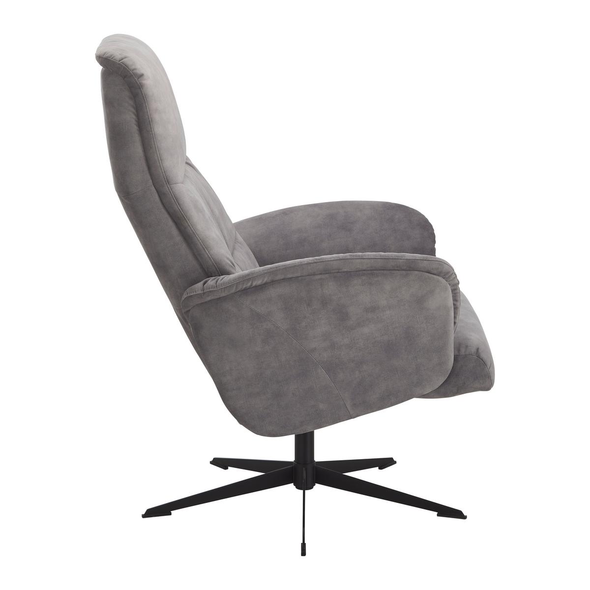 Relaxsessel York in Grau - Grau, Modern, Textil/Metall (74/106/74cm) - Mömax